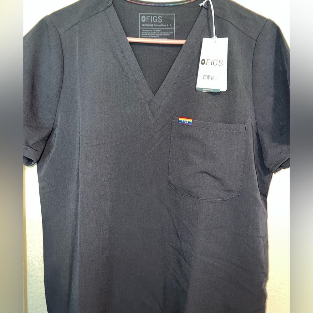 Figs Charcoal Pride collection scrub set
